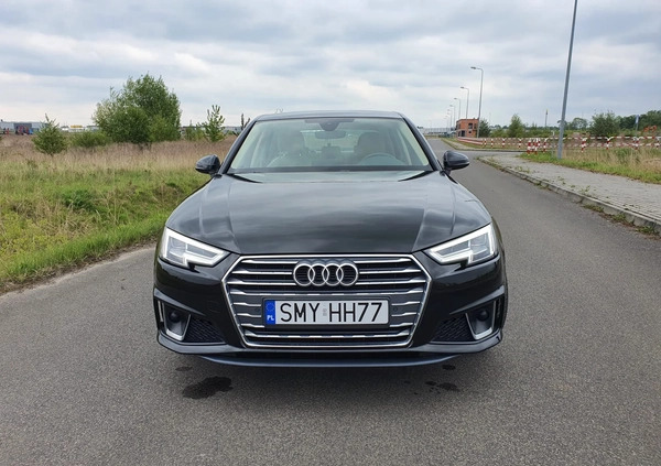 Audi A4 cena 107000 przebieg: 65505, rok produkcji 2019 z Myszków małe 79